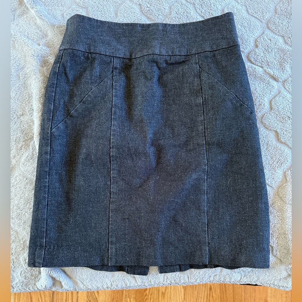 Banana Republic Black Denim Skirt